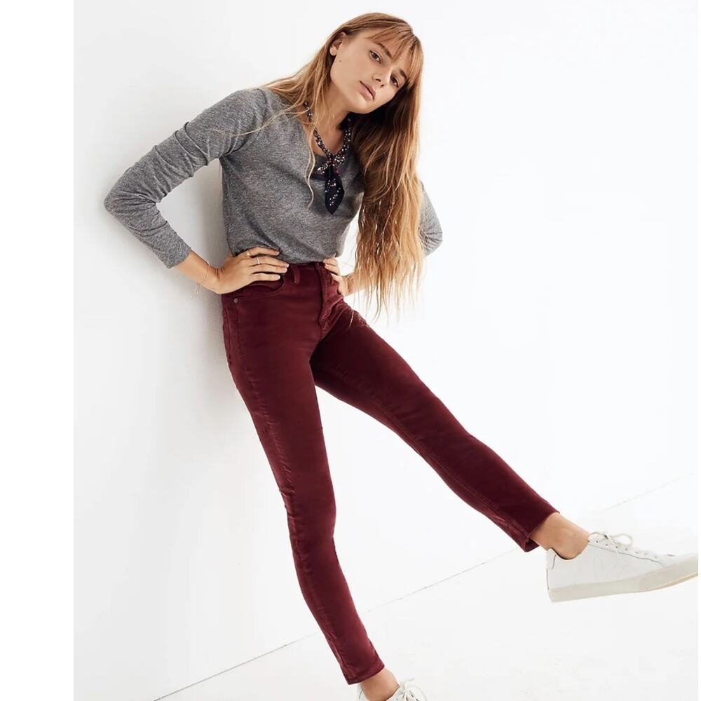 Madewell Skinny Skinny Velvet Edition Pants - 25